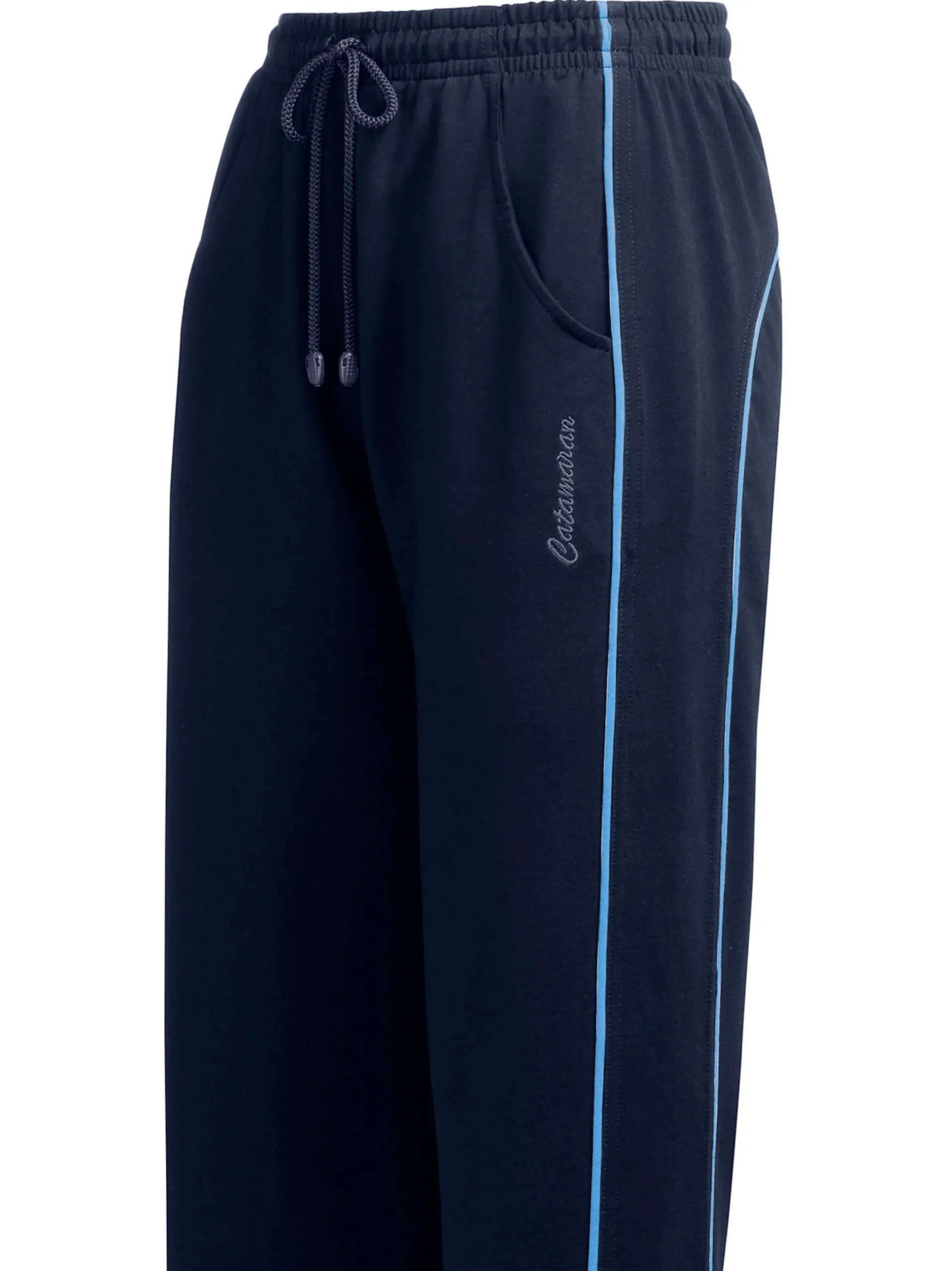 Hosen|Catamaran Sports Freizeithose in 3/4-Länge marine-hellblau