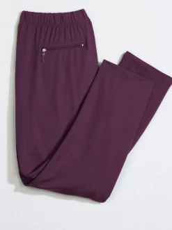 Homewear|Homewear| Freizeithose in Microfaser-Qualität pflaume