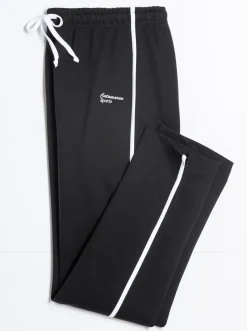 Homewear|Homewear|Catamaran Sports Freizeithose mit angerauter Innenseite schwarz-weiß