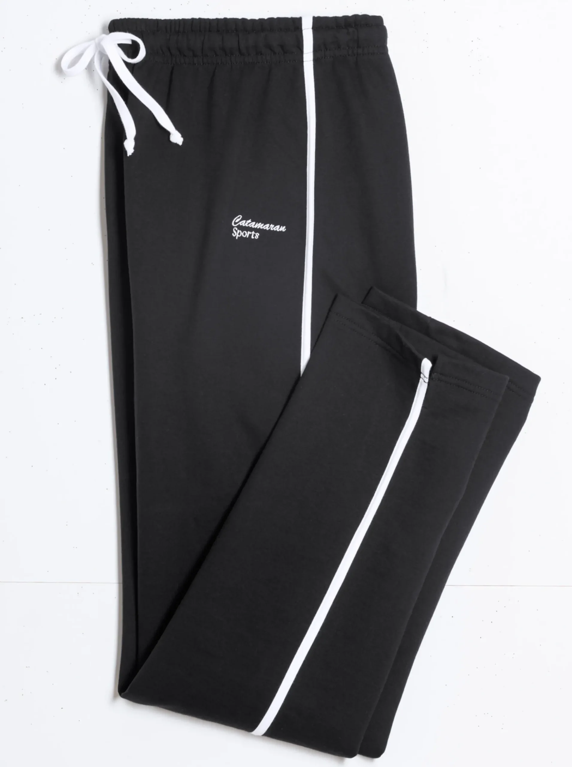 Homewear|Homewear|Catamaran Sports Freizeithose mit angerauter Innenseite schwarz-weiß