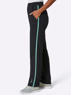 Hosen|Catamaran Sports Freizeithose mit innenliegendem Zugband schwarz-salbei