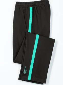 Hosen|Catamaran Sports Freizeithose mit innenliegendem Zugband schwarz-salbei