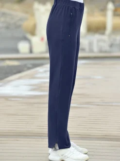 Homewear|Catamaran Sports Freizeithose mit langem Reißverschluss seitlich marine