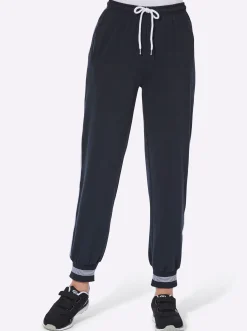 Homewear|Homewear|Catamaran Sports Freizeithose mit Ripp-Abschlüssen marine