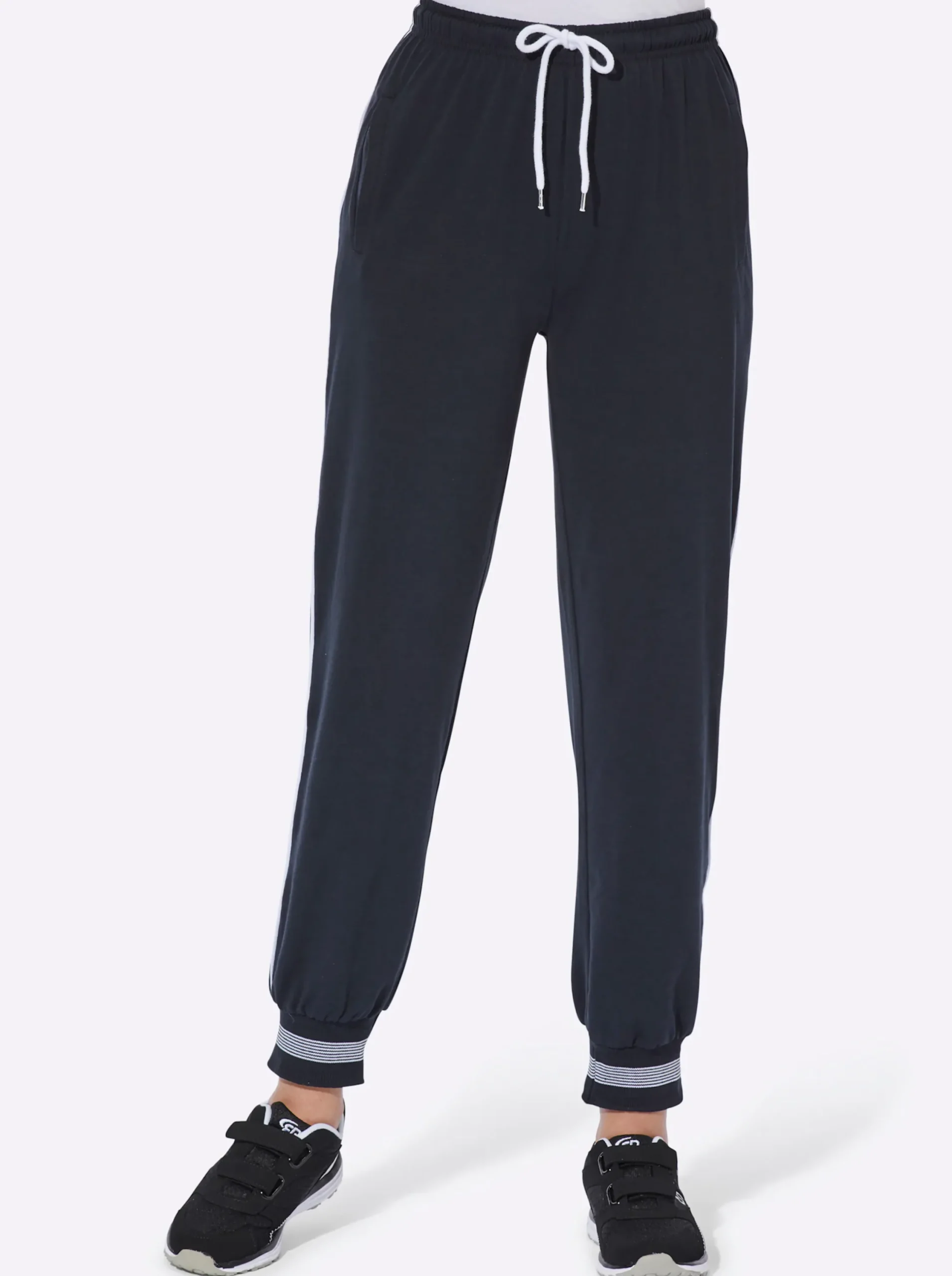 Homewear|Homewear|Catamaran Sports Freizeithose mit Ripp-Abschlüssen marine