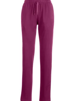 Homewear|Homewear|Catamaran Sports Freizeithose mit seitlichen Taschen. schwarz+malve