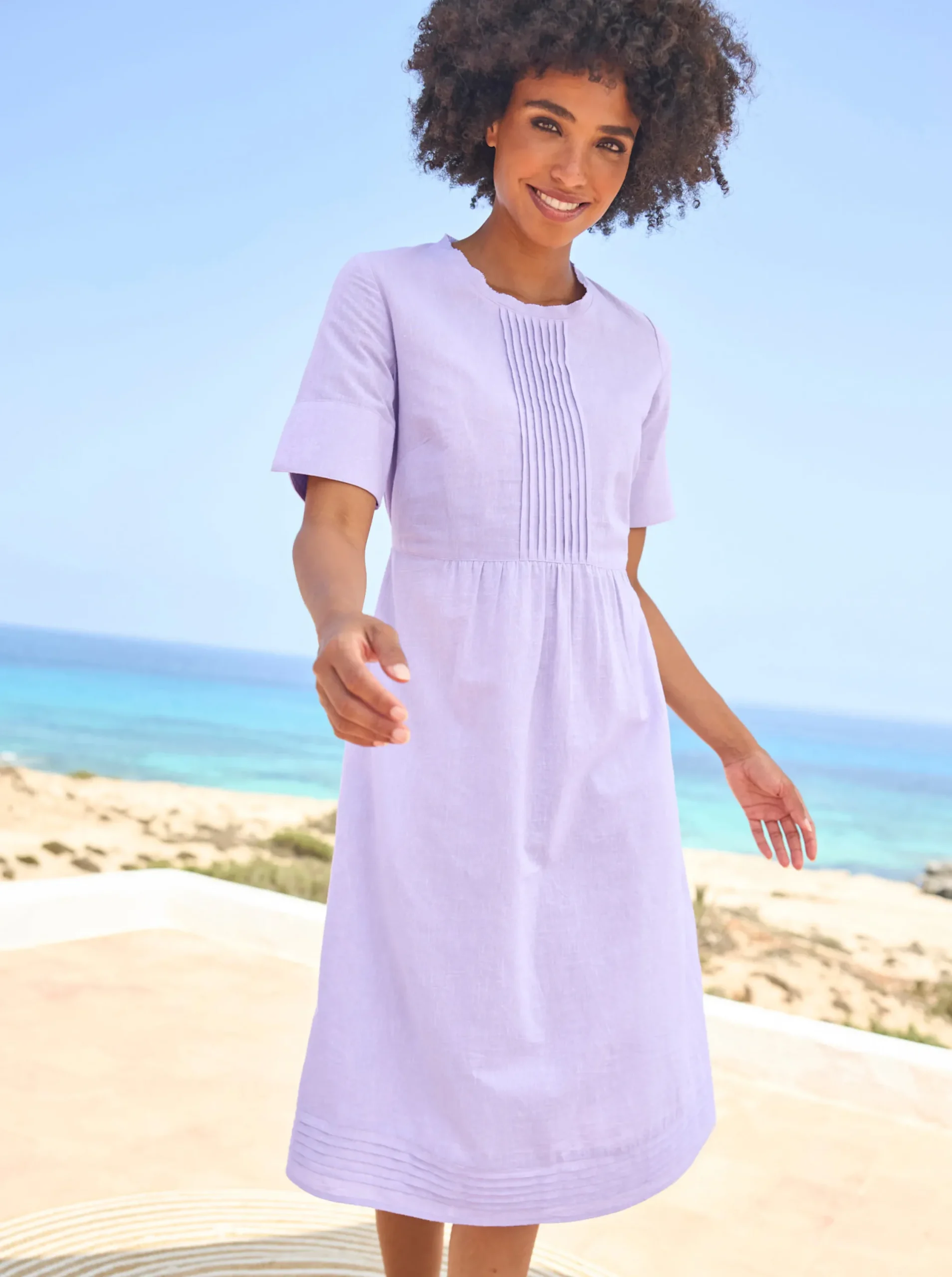 Kleider|heine Freizeitkleid flieder