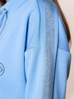 Strandkleider|Kleider|heine Freizeitkleid mit Glitzerstein-Applikation himmelblau
