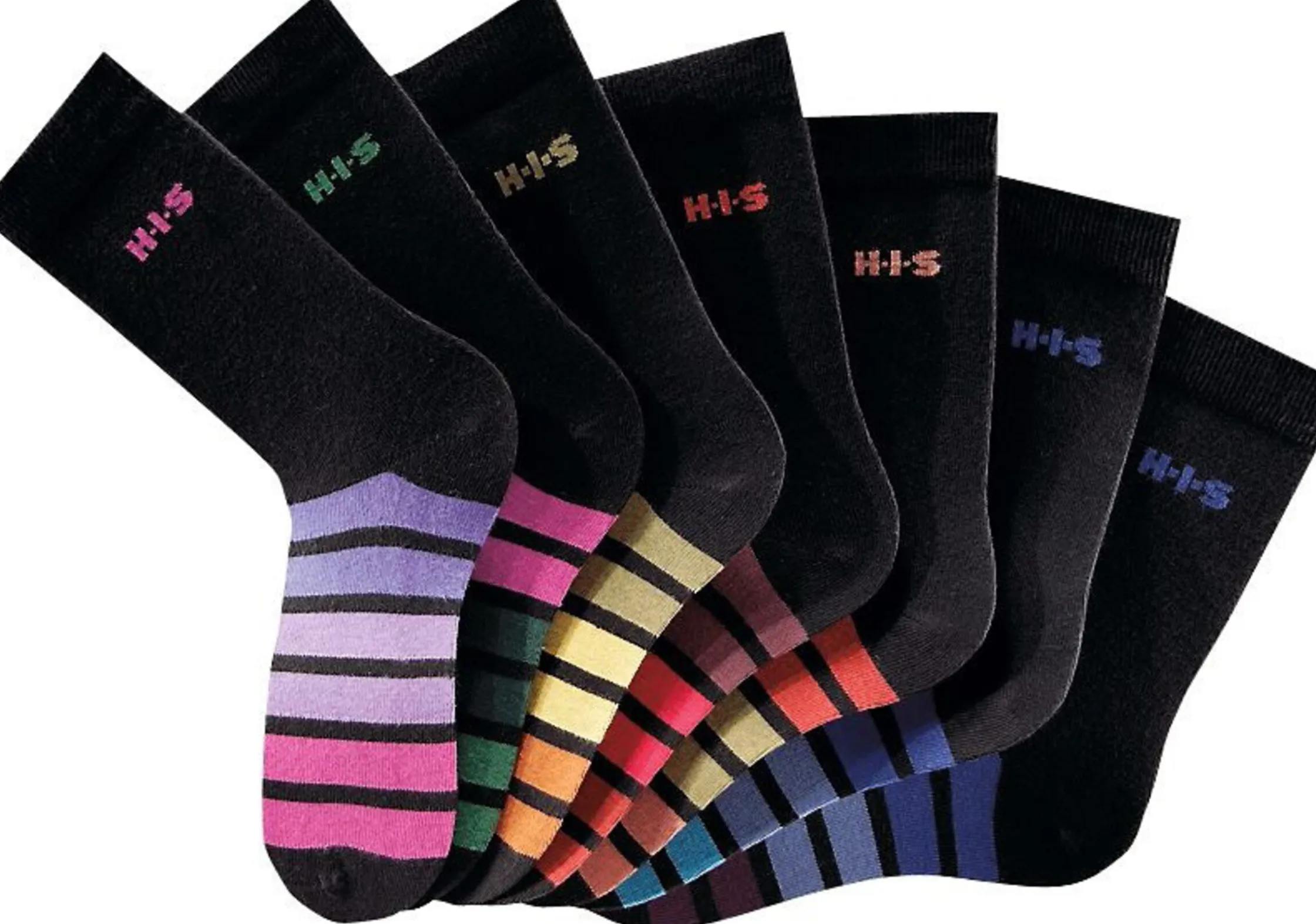 Strümpfe & Socken|H.I.S Freizeitsocken schwarz