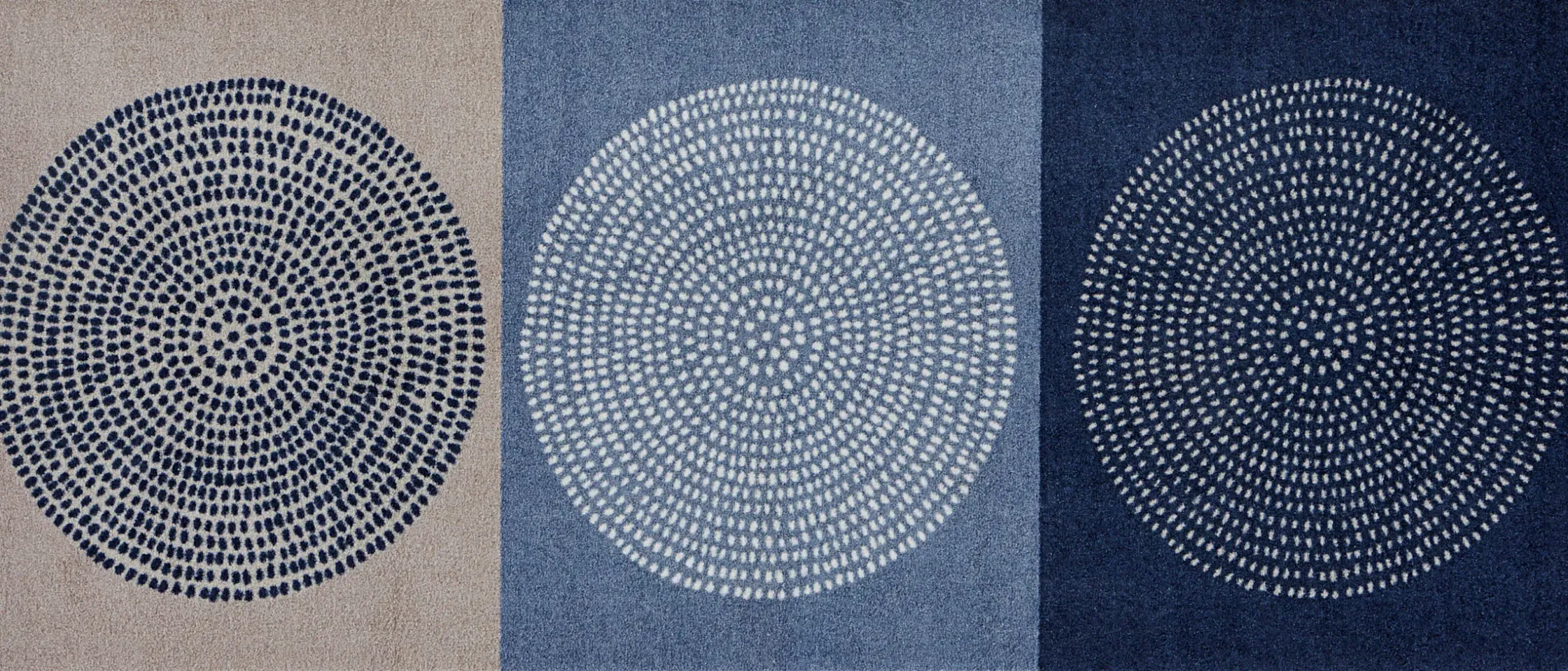 Fußmatten|Salonloewe Fußmatte blau-beige