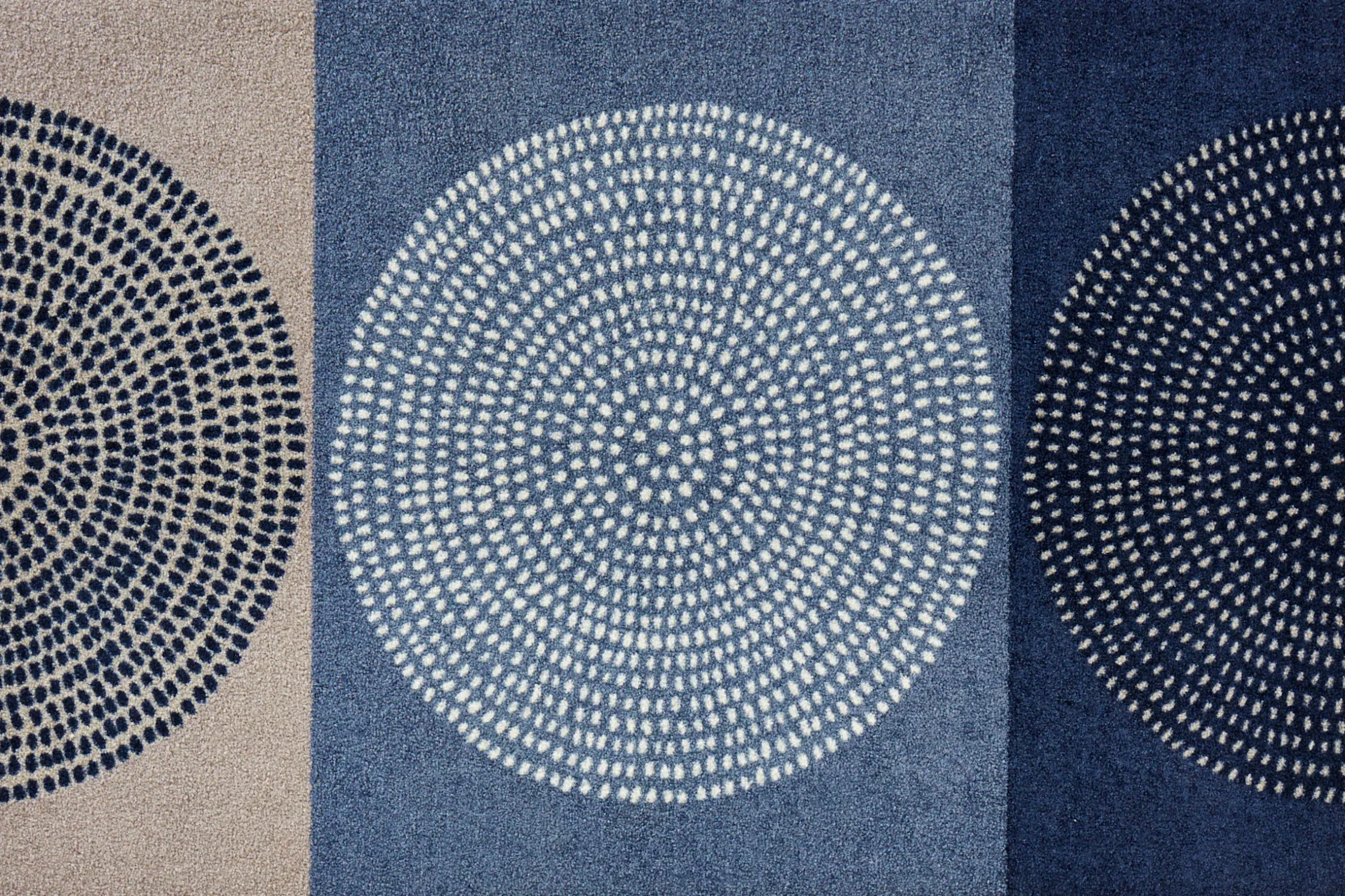 Fußmatten|Salonloewe Fußmatte blau-beige