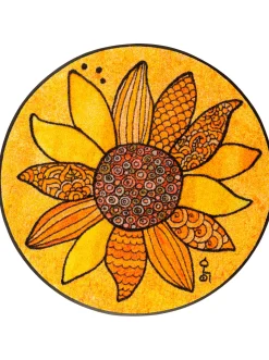 Fußmatten|wash+dry by Kleen-Tex Fußmatte gelb-gemustert