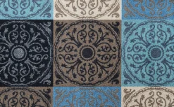 Fußmatten|wash+dry by Kleen-Tex Fußmatte blau-braun