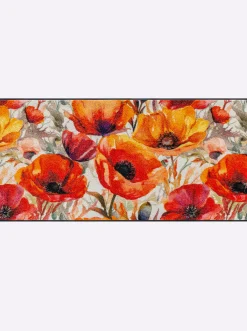 Fußmatten|wash+dry by Kleen-Tex Fußmatte natur-rot