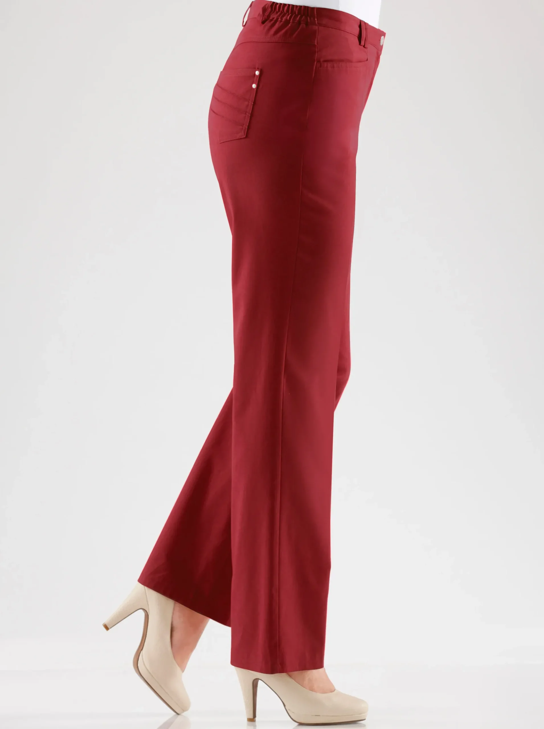 Hosen|Cosma Funktionshose schmutzabweisend und knitterarm rot