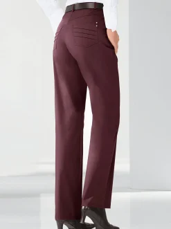 Hosen|Cosma Funktionshose schmutzabweisend und knitterarm bordeaux