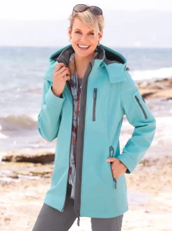 Jacken| Funktionsjacke innen mit Fleece ozean
