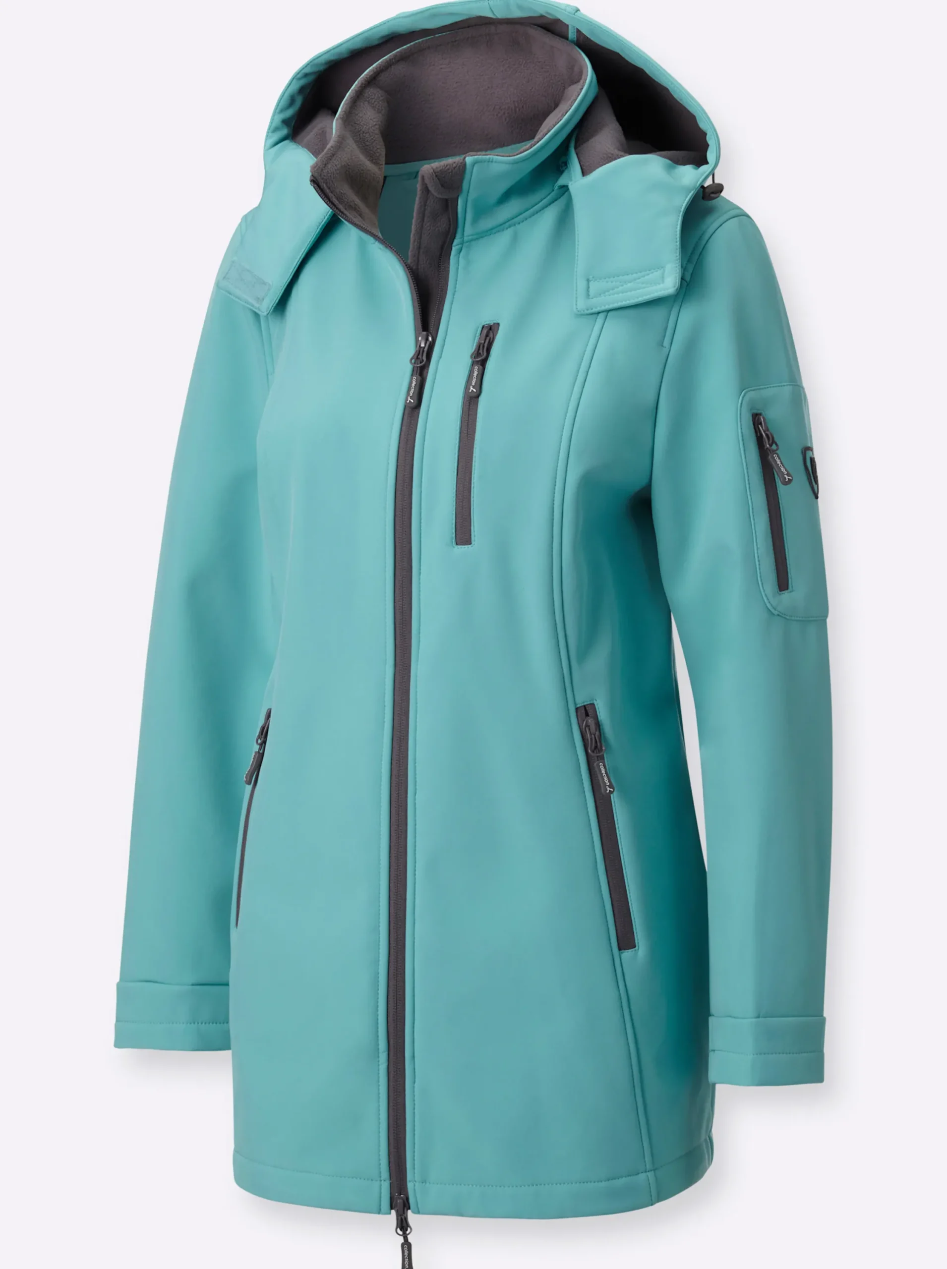 Jacken| Funktionsjacke innen mit Fleece ozean