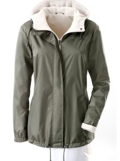 Jacken| Funktionsjacke mit Innentasche, knöpfbar hellkhaki