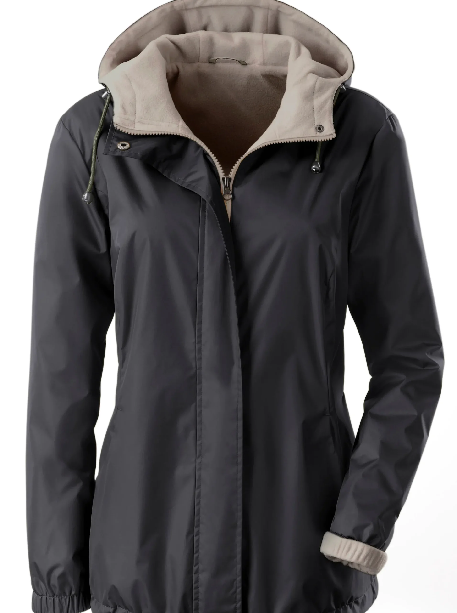 Jacken| Funktionsjacke mit Innentasche, knöpfbar schwarz