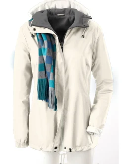 Jacken| Funktionsjacke mit Innentasche, knöpfbar wollweiß