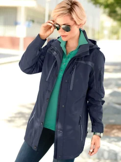 Jacken| Funktionsjacke wind- und wasserabweisend marine