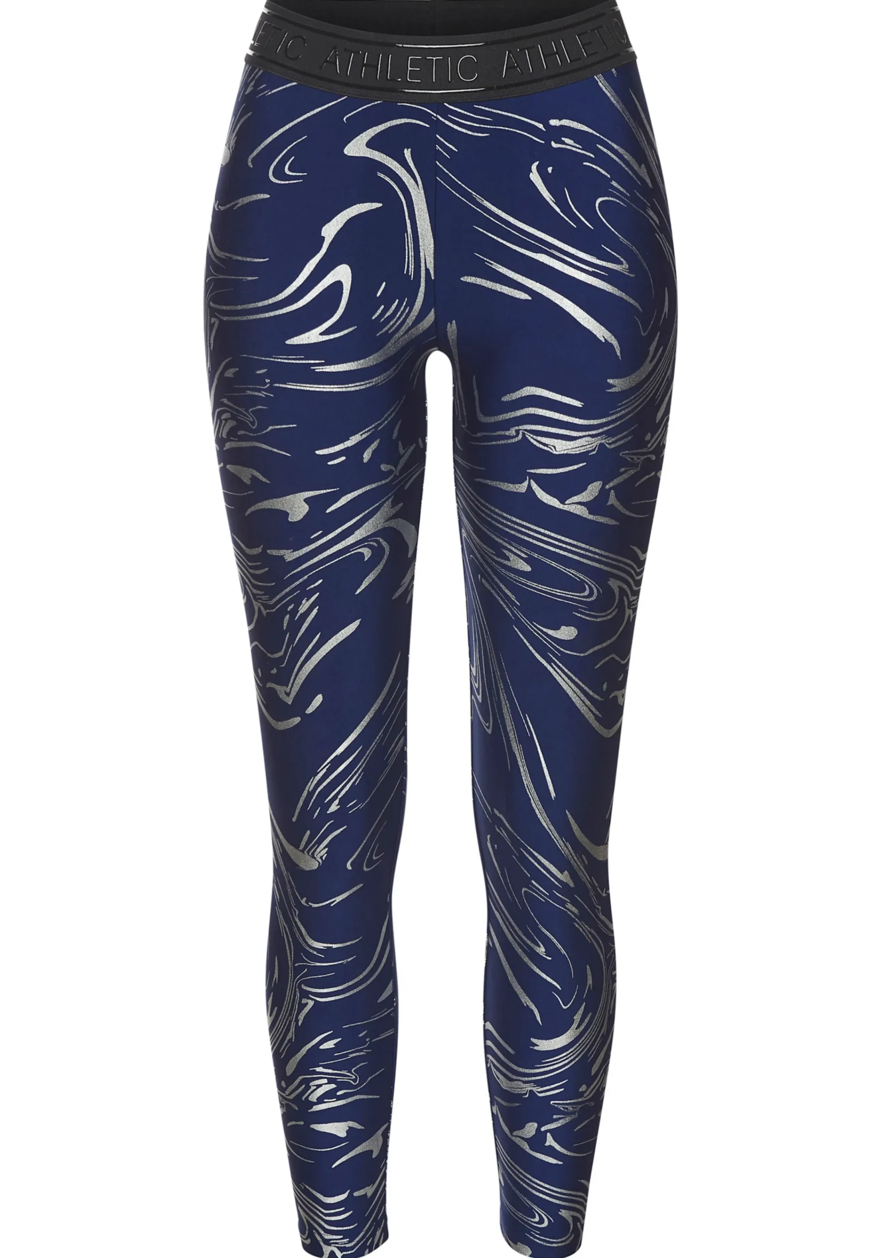 Hosen|LASCANA ACTIVE Funktionsleggings blau,silber