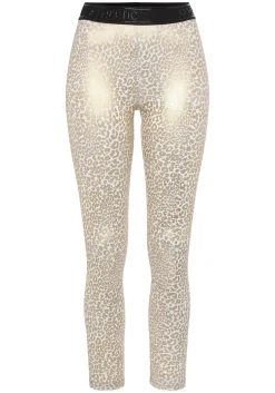 Hosen|LASCANA ACTIVE Funktionsleggings weiß,gold
