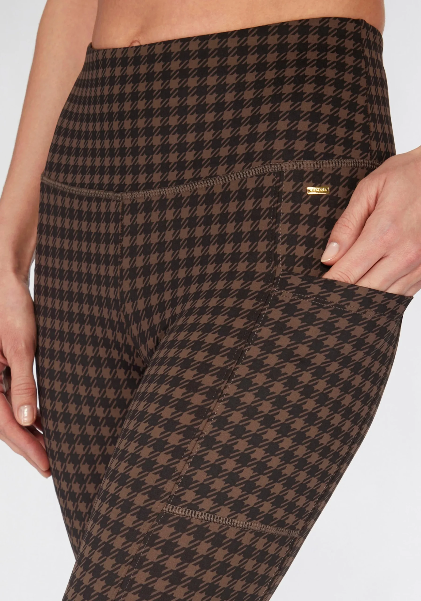 Strandmode|Hosen|LASCANA Funktionsleggings braunschwarz