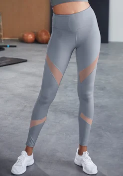 Hosen|LASCANA ACTIVE Funktionsleggings blaugrau