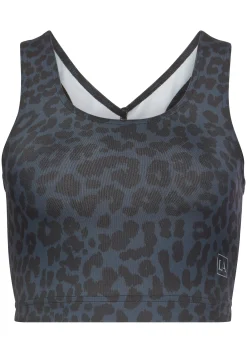 Shirts|LASCANA ACTIVE Funktionsshirt anthrazit-leo