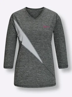 Shirts|Catamaran Sports Funktionsshirt schnelltrocknend grau-meliert-weiß
