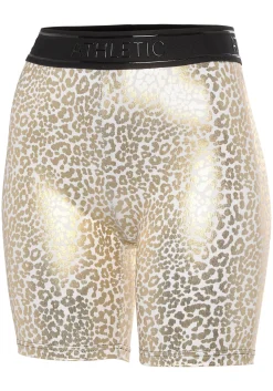 Hosen|LASCANA ACTIVE Funktionsshorts gold,weiß