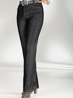 Jeans|Cosma Gerade Jeans mit Bauch-weg-Effekt schwarz