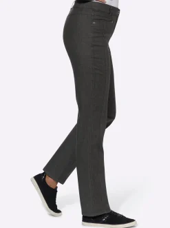 Jeans|Cosma Gerade Jeans mit Bauch-weg-Effekt mokka