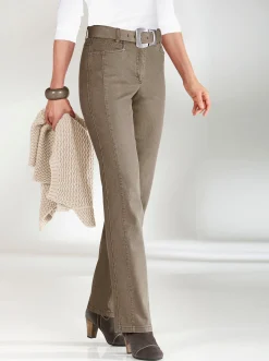 Jeans|Cosma Gerade Jeans mit Bauch-weg-Effekt taupe