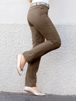 Jeans|Cosma Gerade Jeans mit Bauch-weg-Effekt taupe
