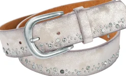 Gürtel|heine Gürtel silberfarben-metallic