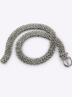 Gürtel|heine Gürtel silberfarben
