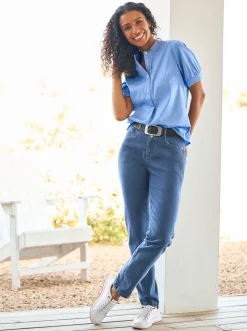 Gürtel|heine Gürtel jeansblau