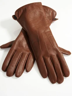 Tücher & Schals|heine Handschuhe cognac