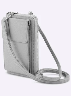 Taschen|heine Handy-Tasche silberfarben