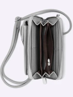 Taschen|heine Handy-Tasche silberfarben