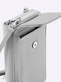 Taschen|heine Handy-Tasche silberfarben