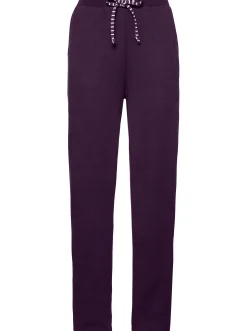 Homewear| Hausanzug pflaume-gestreift