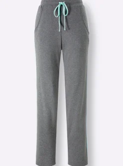 Homewear|Homewear|feel good Hausanzug in Interlock-Qualität grau-mint