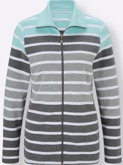 Homewear|Homewear|feel good Hausanzug in Interlock-Qualität grau-mint