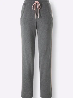 Homewear|feel good Hausanzug in Interlock-Qualität grau-rosé