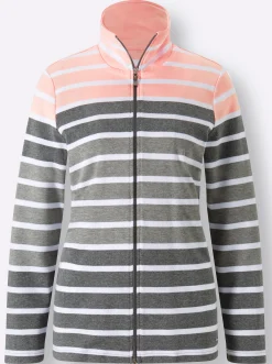 Homewear|feel good Hausanzug in Interlock-Qualität grau-rosé