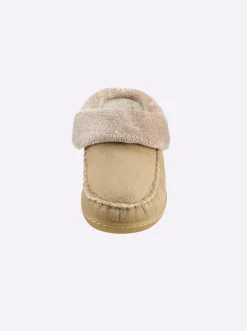 Hausschuhe|Waldläufer Hausschuh beige